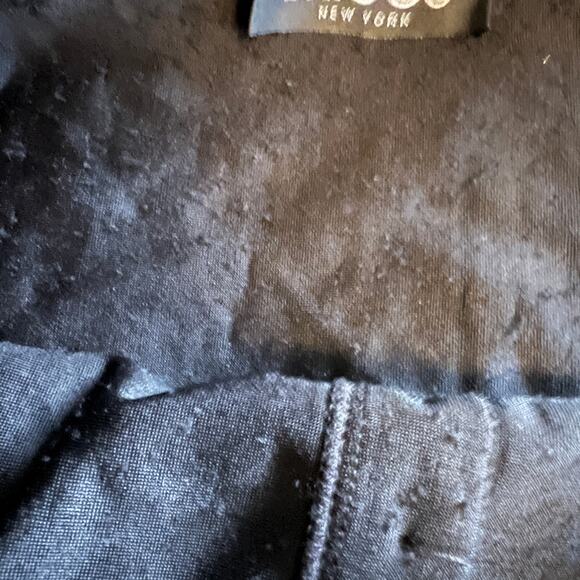 Briggs New York Black maxi skirt slinky knit button front 90s basics goth Lg - Picture 8 of 12